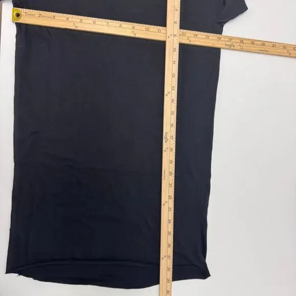 Bundle OAK Side Pleat Box Maxi Dress & Tube Tee Black Cotton XS/S Basic Neutral - Picture 6 of 12